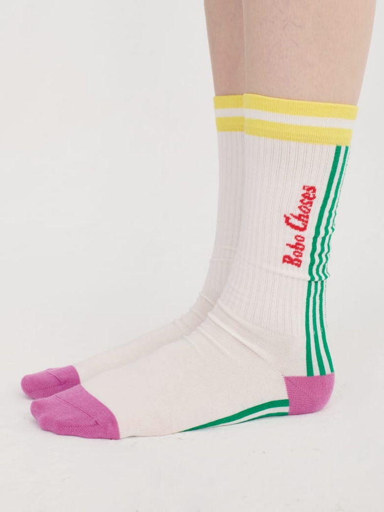 Bobo Choses Striped cotton long socks