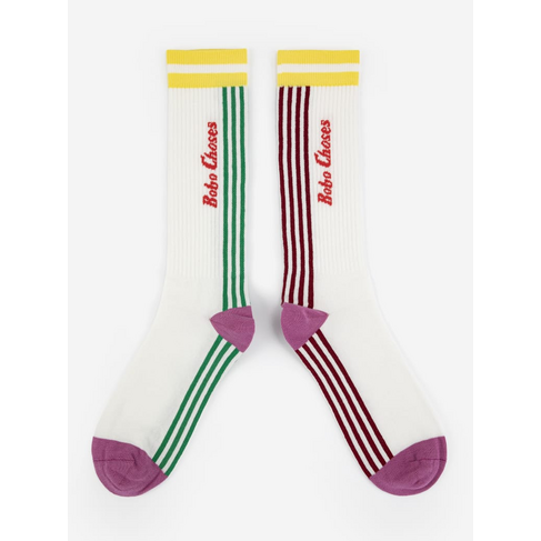 Bobo Choses Striped cotton long socks