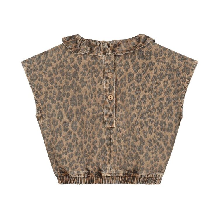 Charlie Petite Paige Top - Leopard Print