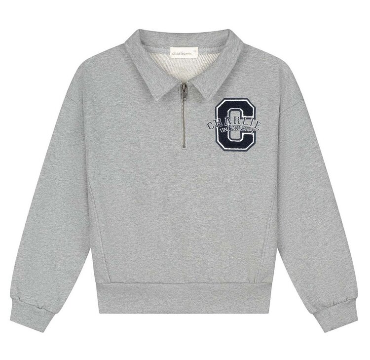 Charlie Petite Parker Sweater - Grey Melange