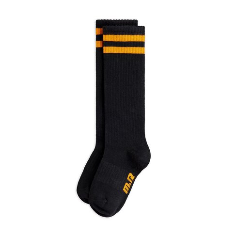 Mini Rodini Football stripe knee high socks
