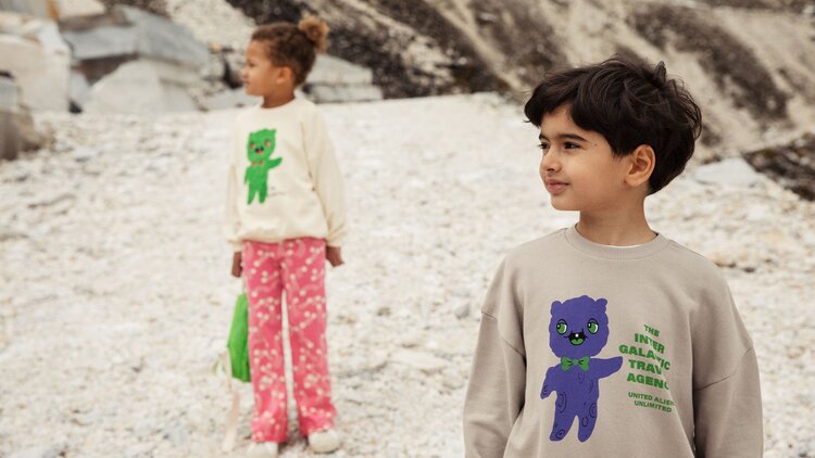 Mini Rodini Alien Chenille Sweatshirt