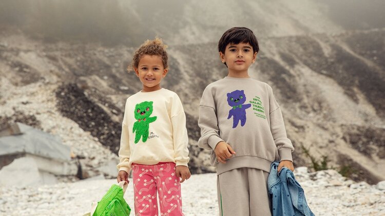 Mini Rodini Alien Chenille Sweatshirt