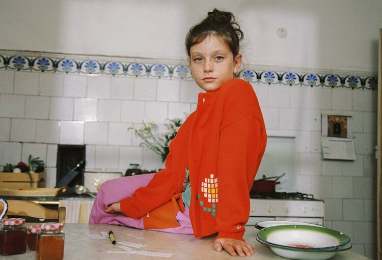 Bobo Choses Pixel Daisy cardigan