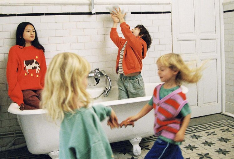 Bobo Choses BC Striped knitted vest