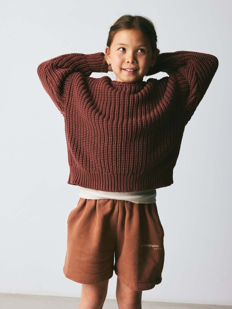 Bruno Bruno Nation Theo Sweatshorts - Clove Bordeaux