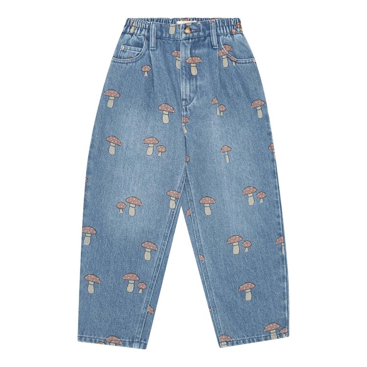 Bruno Bruno Nation Dorethy AOP Jeans - Mid Blue Denim AOP