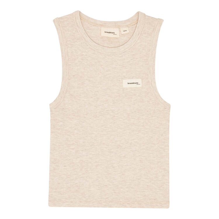 Bruno Bruno Nation Elliot Tank Top - Antique White Melange