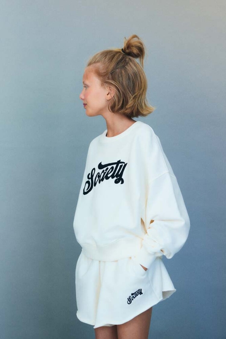 The New Society Mazus Teen Sweatshirt - Ecru