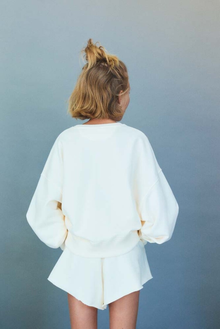 The New Society Mazus Teen Short - Ecru