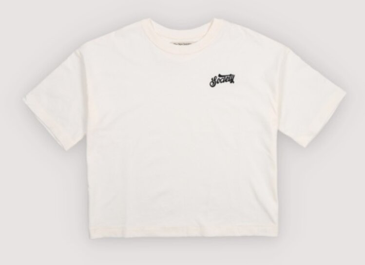 The New Society Mazus Teen T- Shirt - Ecru