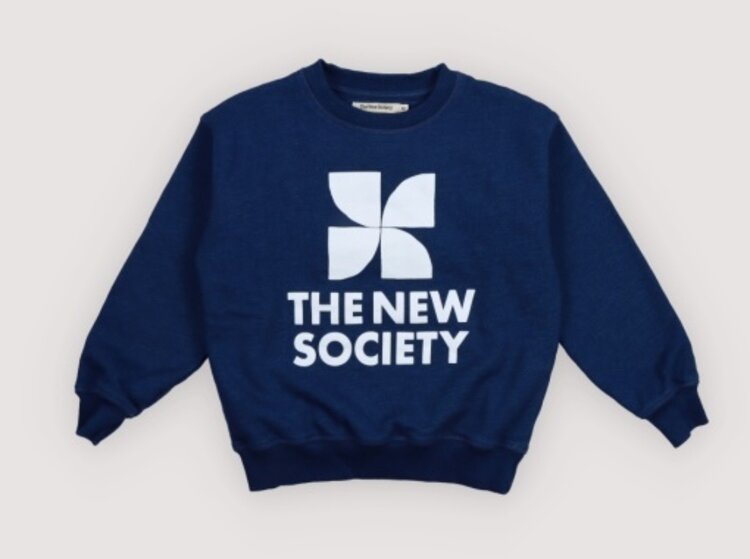 The New Society TNS Logo Sweatshirt - Indigo Denim