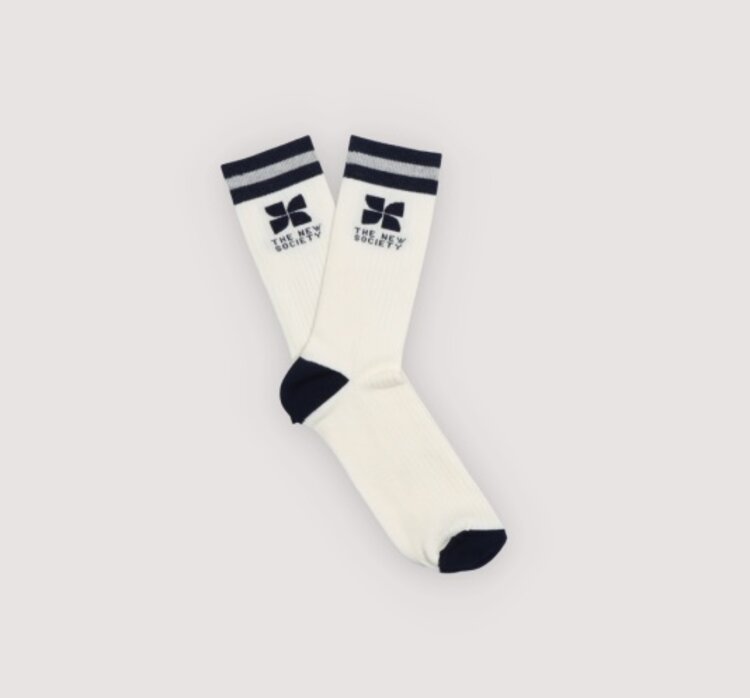 The New Society TNS Logo Sock - Summer Midnight