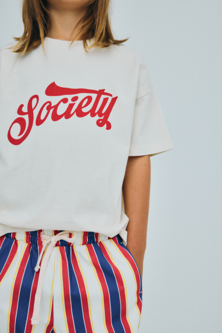 The New Society Tilo T-Shirt - Ecru