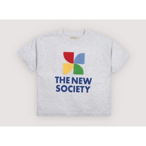 The New Society TNS Logo T-Shirt - Light Gray Melange