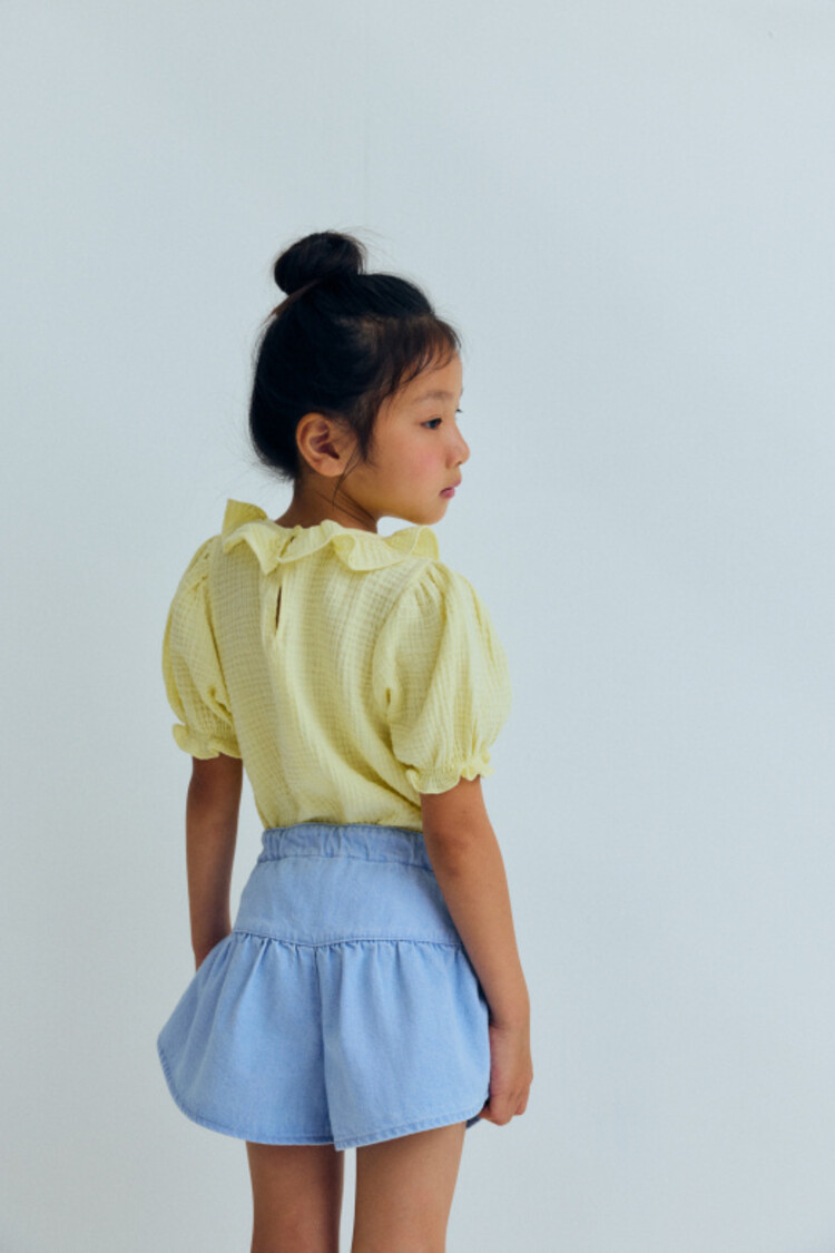 The New Society Campanilla Blouse - Soft Lemon