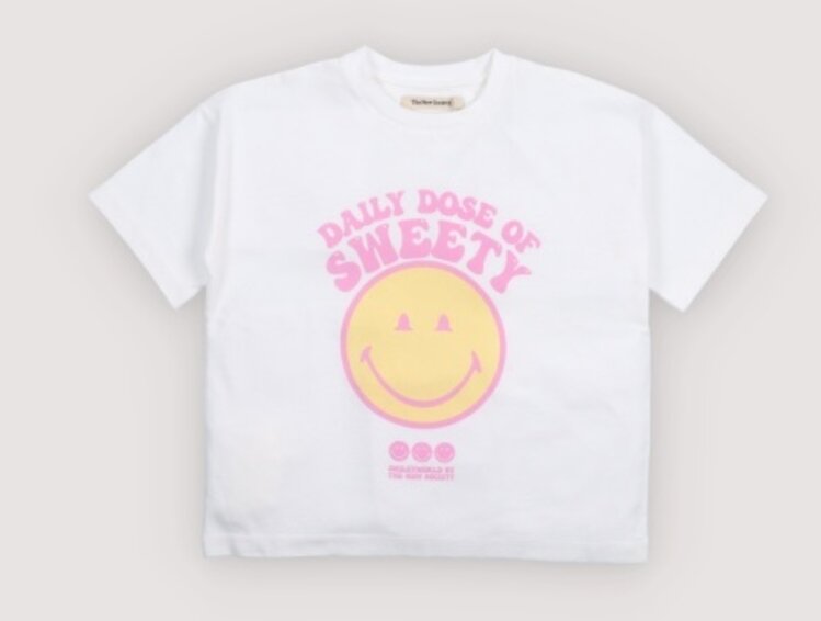 The New Society Smiley T-Shirt - Smiley Pure Cloud