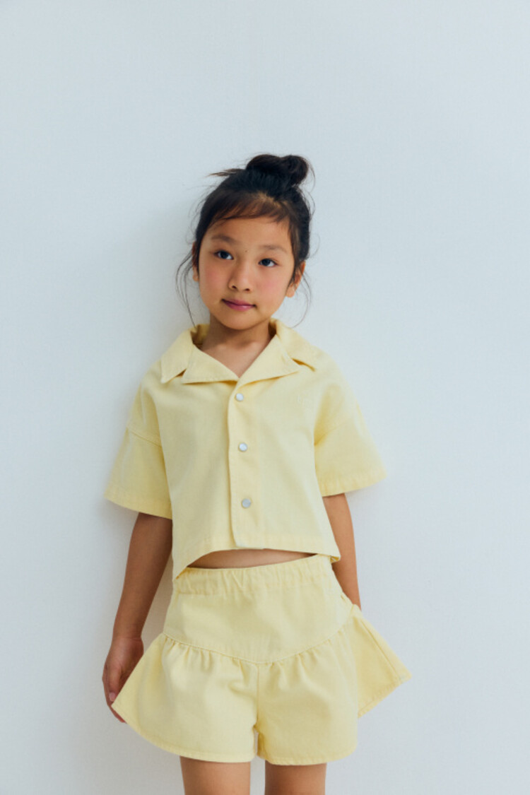 The New Society Bellis Short - Soft Lemon