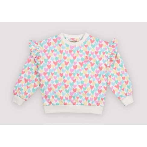The New Society Anis Sweatshirt - Hearts Print