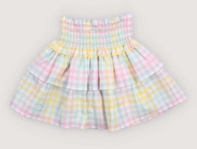 The New Society Mallow Skirt - Mallow Check