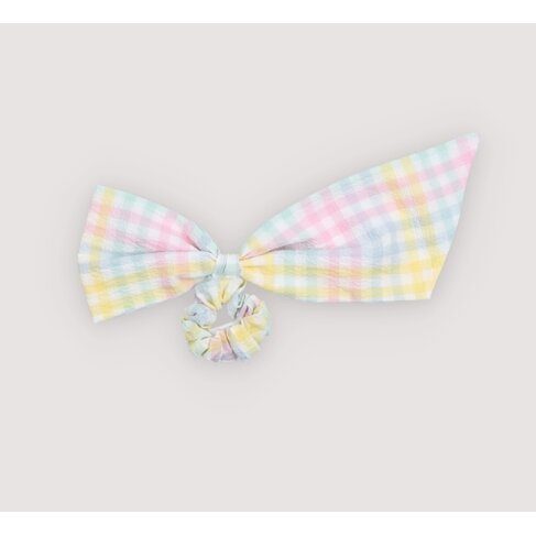 The New Society Mallow Scrunchie - Mallow Check