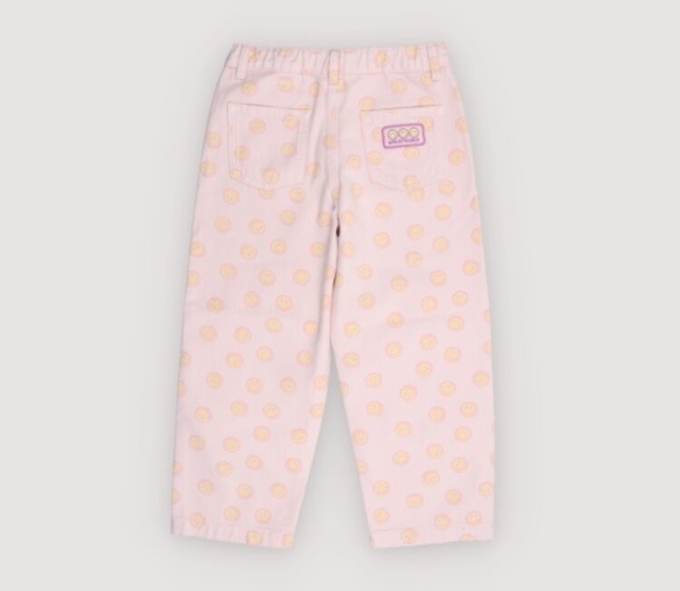 The New Society Smiley Denim Pant - Smiley Print