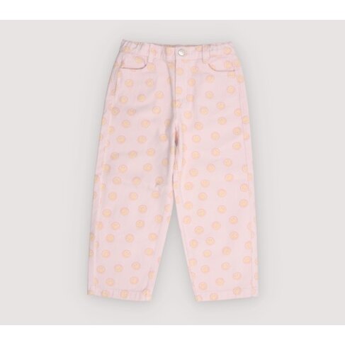 The New Society Smiley Denim Pant - Smiley Print
