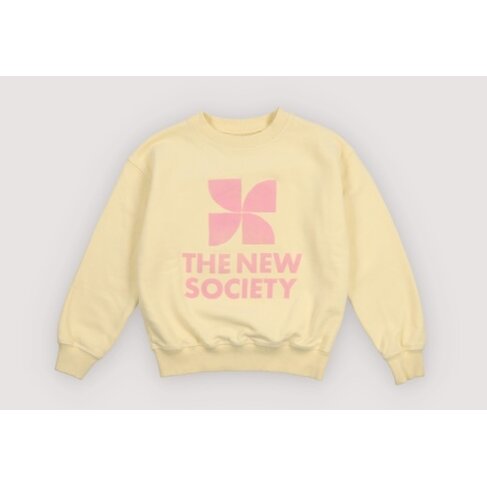 The New Society TNS Logo Sweatshirt - Soft Lemon