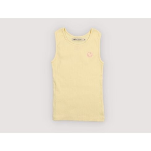 The New Society Smiley Tee - Soft Lemon