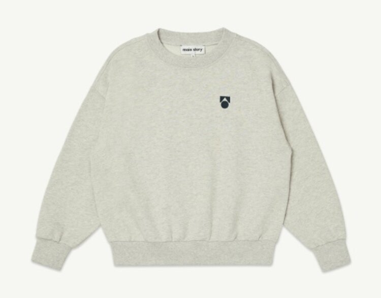 Main Story UK Bubble Sweatshirt - Ecru Melange Fleece