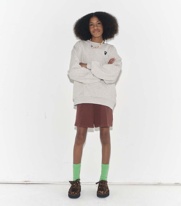 Main Story UK Bubble Sweatshirt - Ecru Melange Fleece