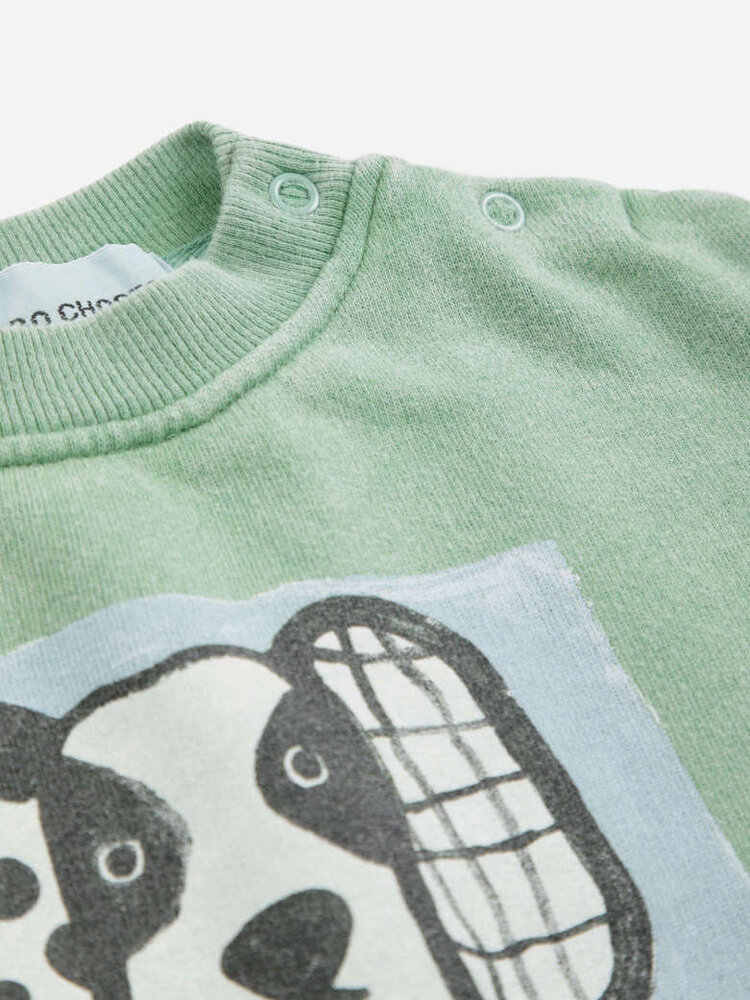 Bobo Choses Van Dog sweatshirt - Green (baby)