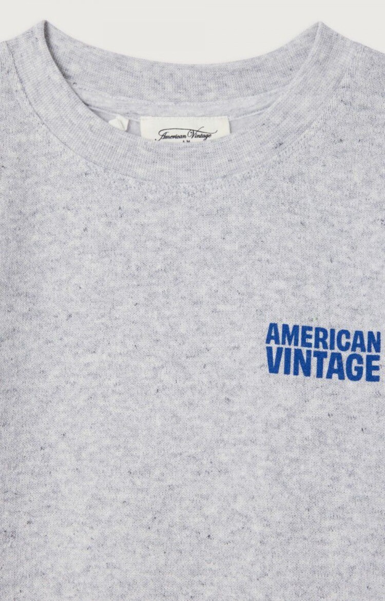 American Vintage EVONA Sweats - Gris Clair Chine