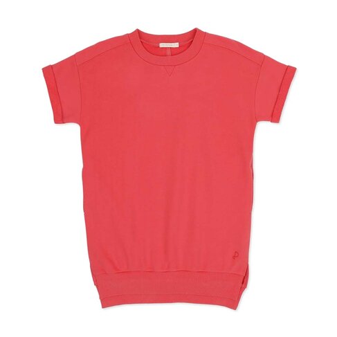 Phil & Phae Chunky sweater dress s/s - coral