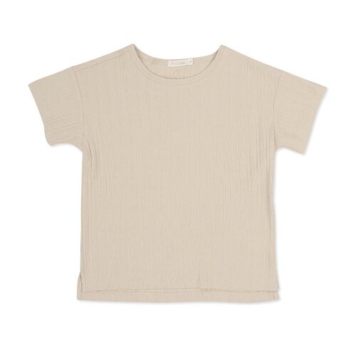Phil & Phae Multi-rib oversized tee s/s - creamy oat