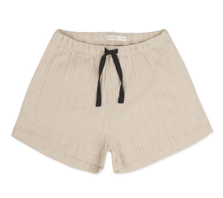 Phil & Phae Multi-rib beach shorts - creamy oat