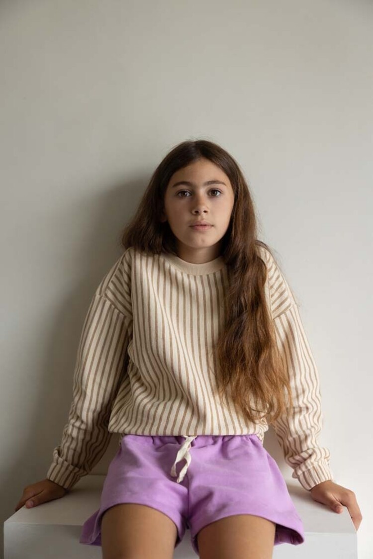 Phil & Phae Summer sweater stripes - vintage gold stripes