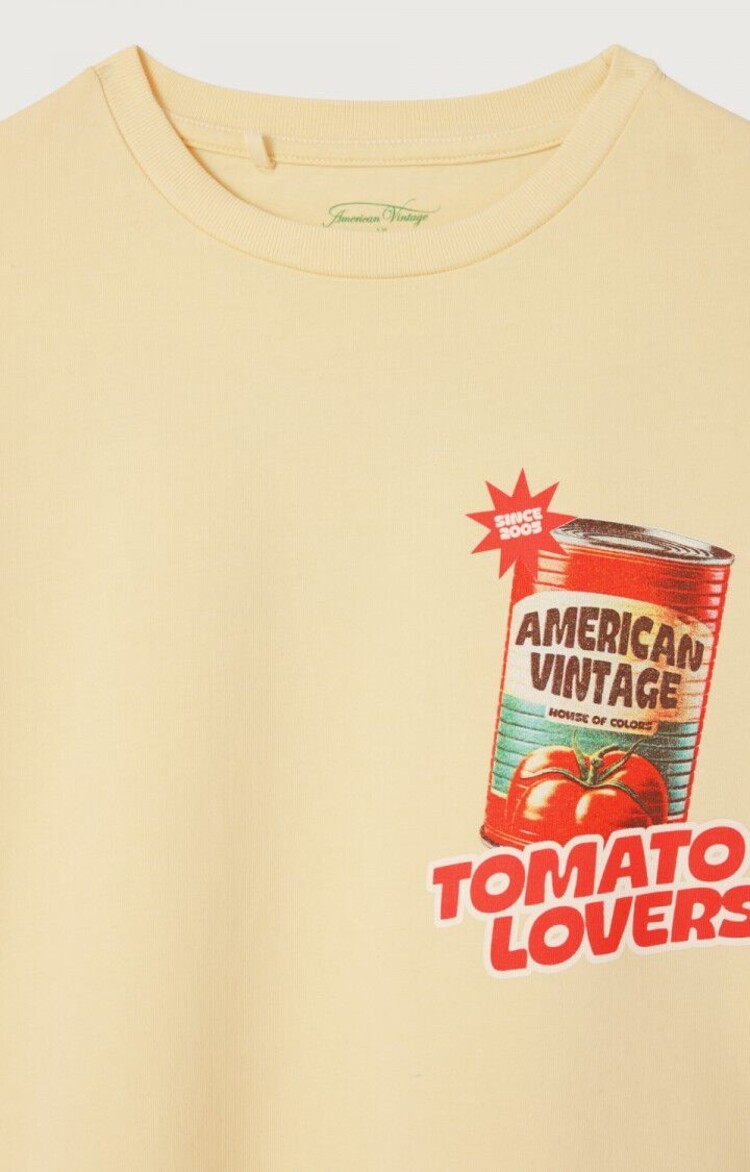 American Vintage FIZVALLEY t-shirt -  Creme Anglaise Vintage