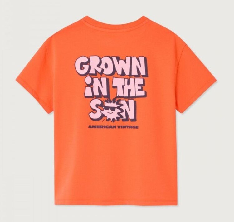 American Vintage FIZVALLEY t-shirt - Mandarine Vintage