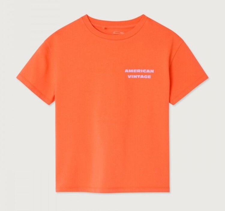 American Vintage FIZVALLEY t-shirt - Mandarine Vintage