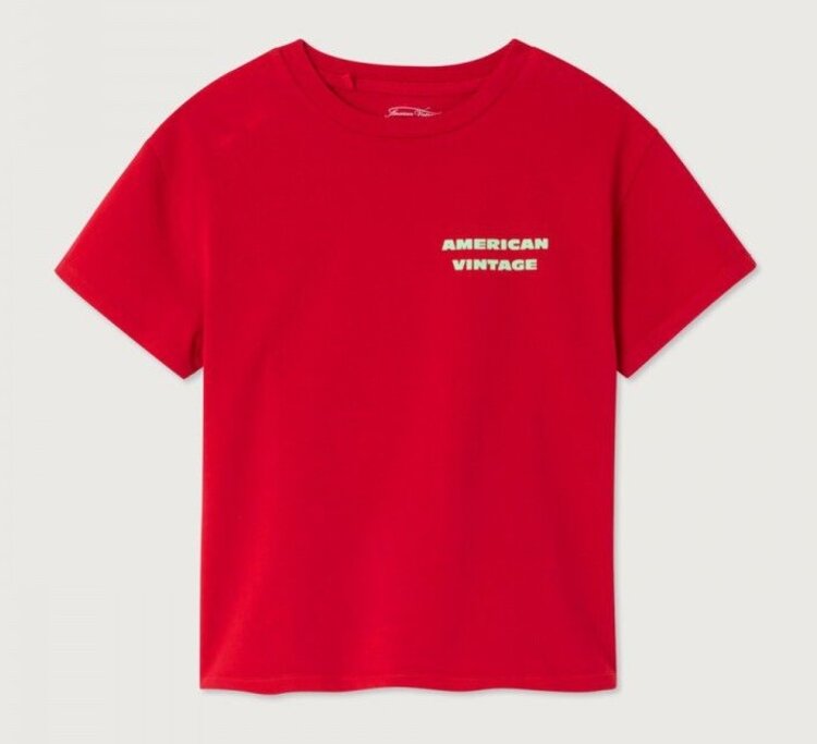 American Vintage FIZVALLEY t-shirt - Rubis Vintage