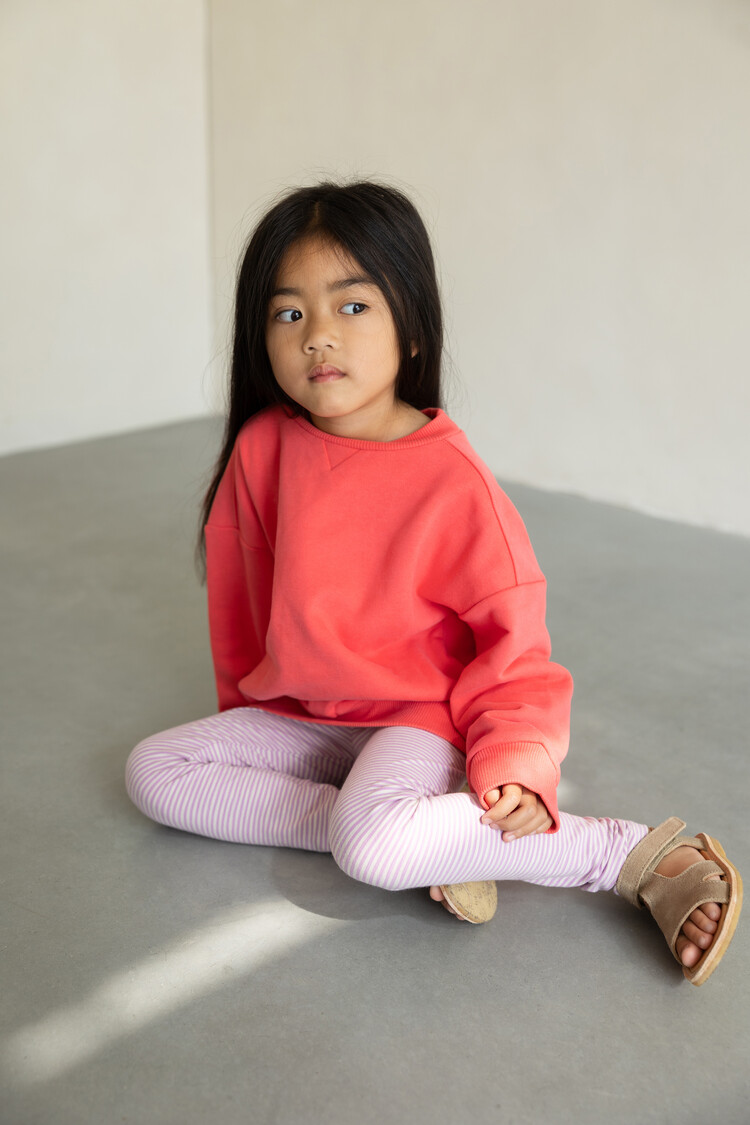 Phil & Phae Leggings stripes - bright lilac stripes