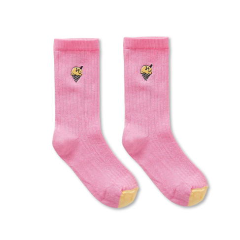Sproet & Sprout Socks Ice Cream - Podium Pink