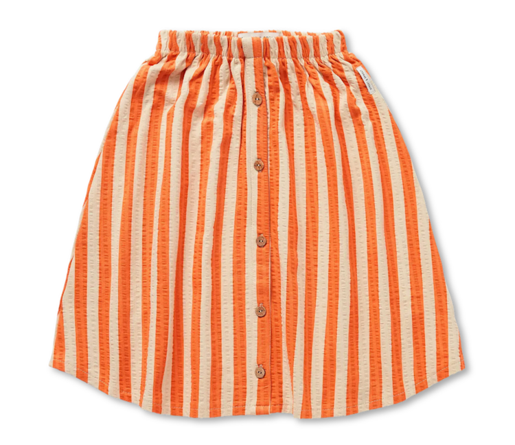 Sproet & Sprout Midi Skirt Stripes - Sesame