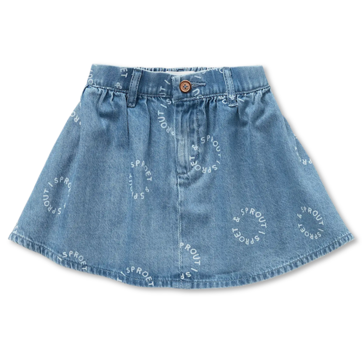 Sproet & Sprout Denim Skirt - Denim Blue