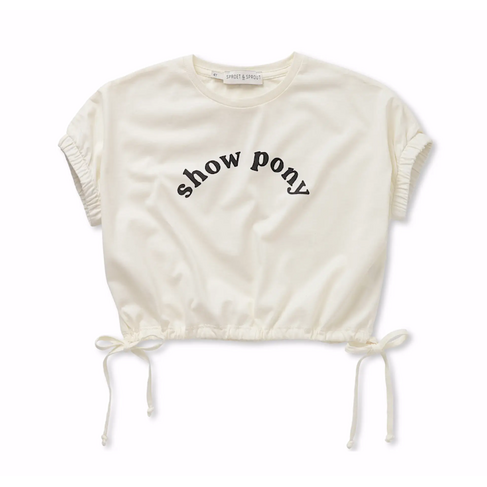 Sproet & Sprout Girls T-shirt Show Pony - Off-White