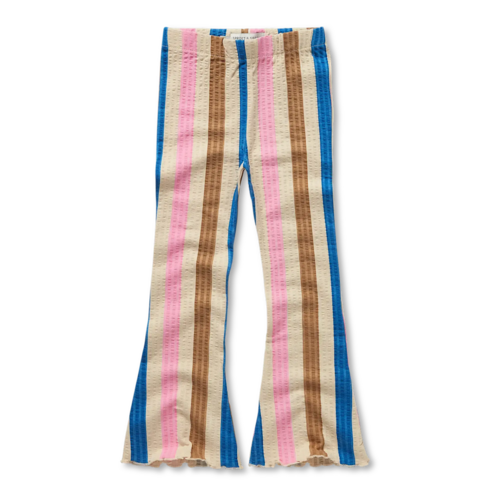 Sproet & Sprout Flared Legging Stripes - Sesame