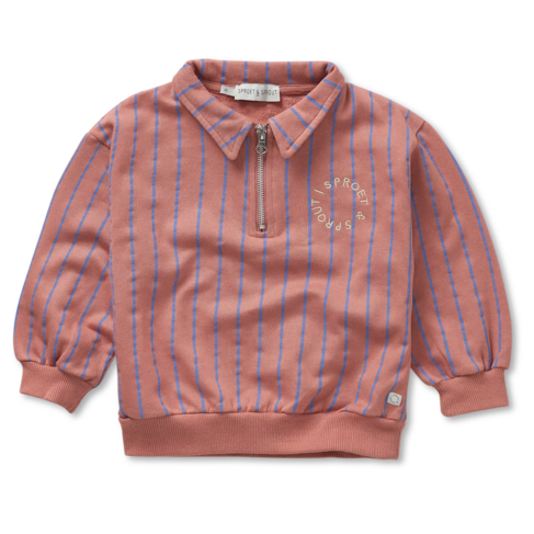 Sproet & Sprout Sweatshirt Collar Zip - Rose Dawn