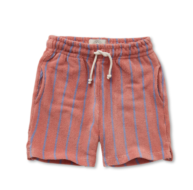 Sproet & Sprout Terry Shorts Small Stripes - Rose Dawn