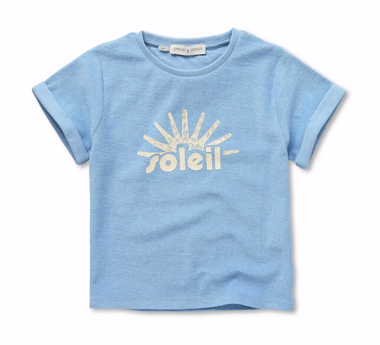 Sproet & Sprout Terry T-shirt Soleil - Forever Blue